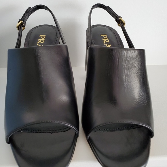 Prada Shield Slingback Sandal - Picture 4 of 8